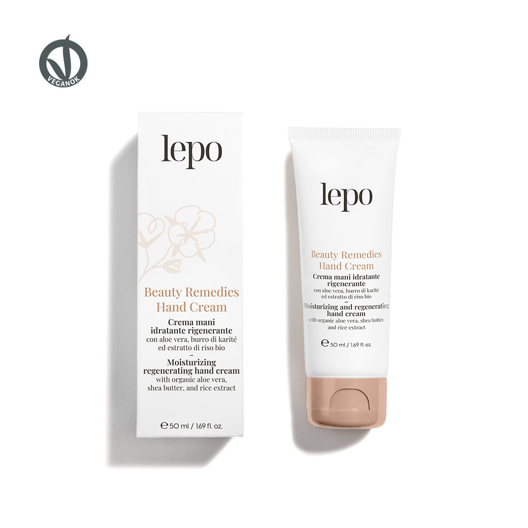 BEAUTY REMEDIES HANDCREME- Regenerierende feuchtigkeitsspendende Handcreme mit Aloe Vera, Sheabutter und Bio-Reisextrakt 50ml