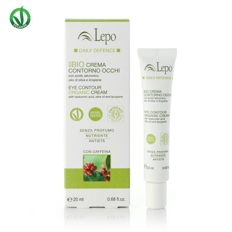 Augenkonturcreme mit Hyaluronsäure, Olivenöl und Lydopin 20ml