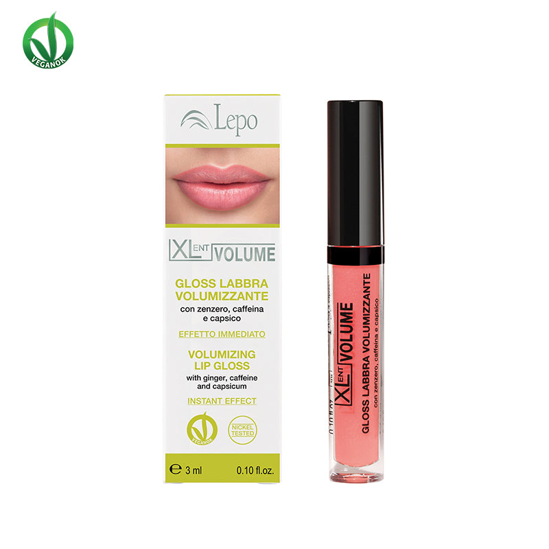 XLent Volumen Lipgloss mit Ingwer, Koffein und Chilli 3ml
