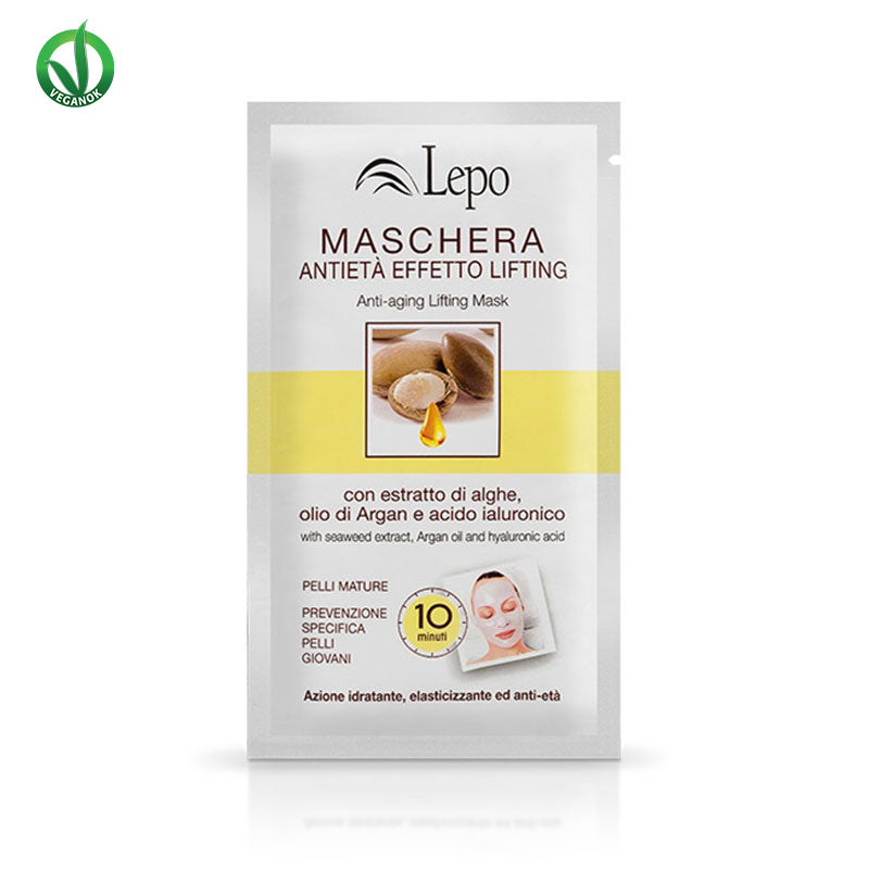 Anti Aging Maske mit Lifting-Effekt mit Algenextrakt, Arganöl und Hyaluronsäure 15ml