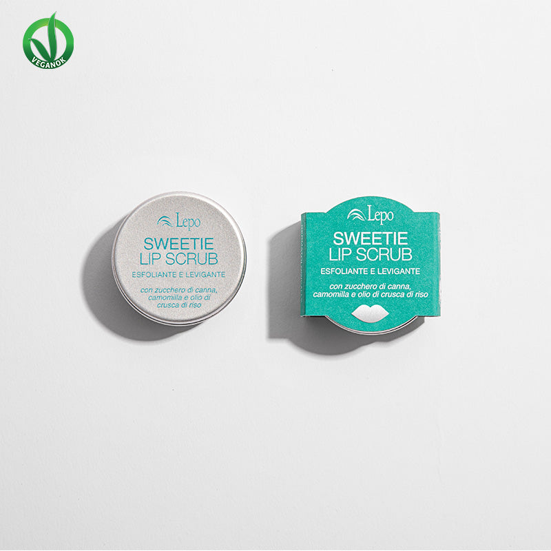 Sweetie Lip Scrub  Peeling und Glättung mit braunem Zucker, Kamille und Reiskleieöl  15ml