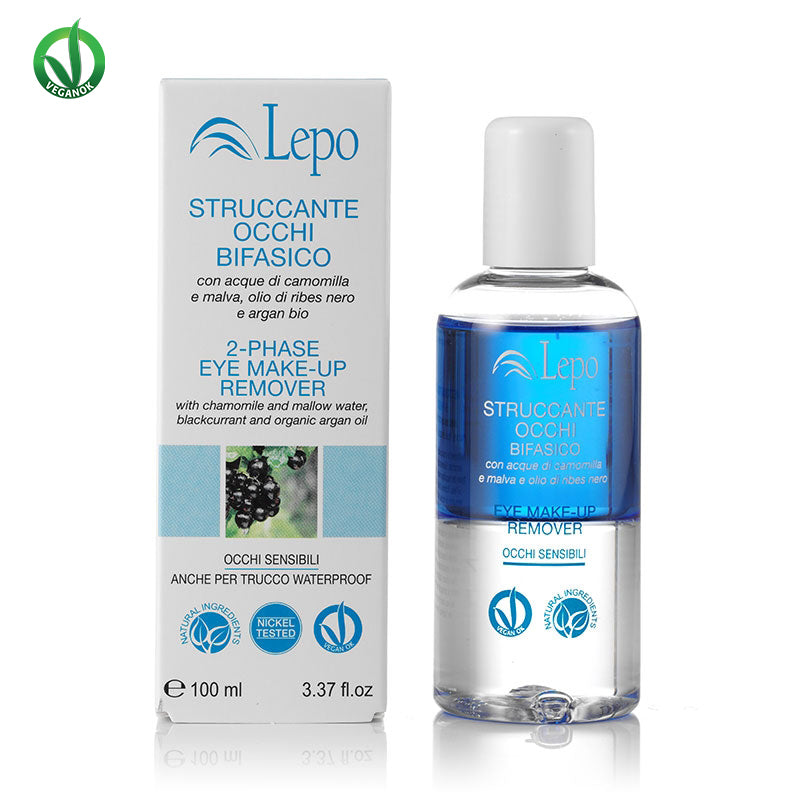 2 Phasen Augen-Make-up-Entferner mit Kamillen, Malven und Hamameliswasser   100ml