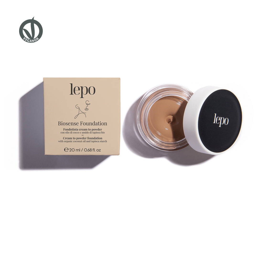 Biosense Foundation Creme zu Puder Foundation mit Bio-Kokosöl und Tapiokastärke  20ml