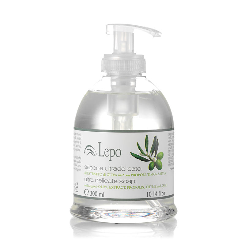 Flüssigseife mit Bio-Olivenextrakt, Propolis, Thymian und Salbei  300ml