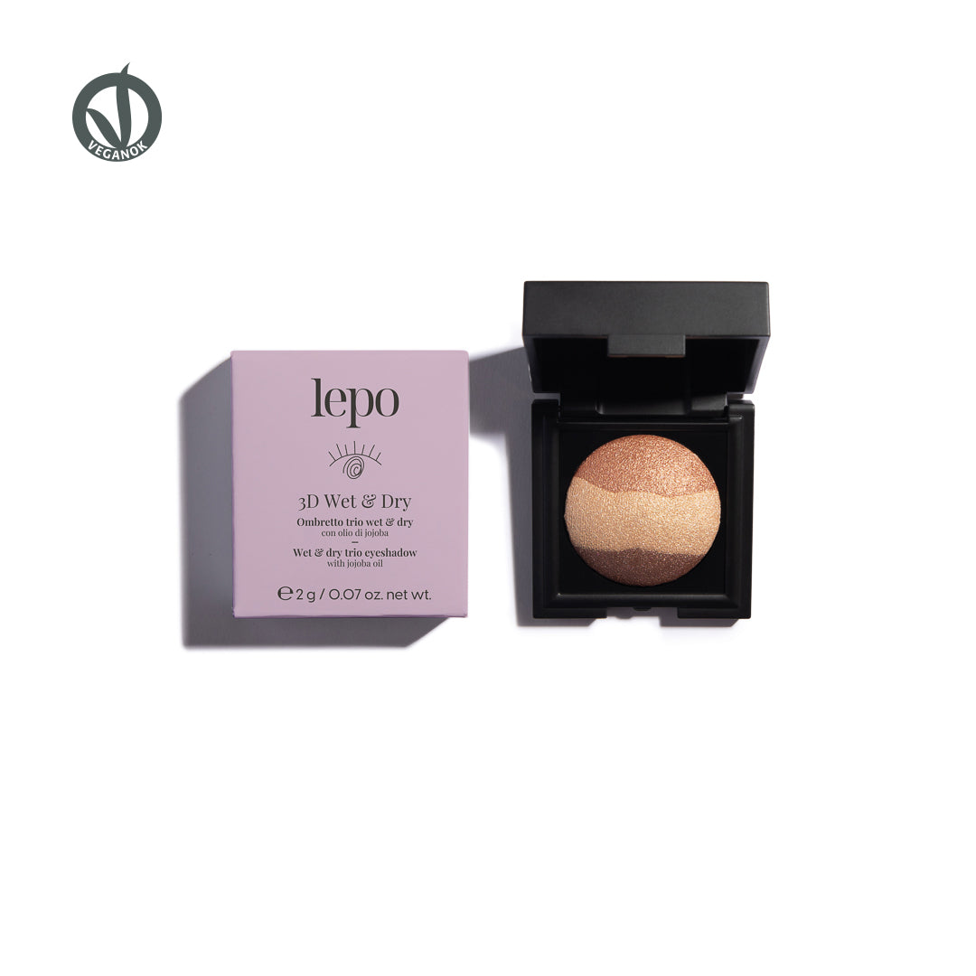 3D Wet & Dry Trio-Lidschatten mit Jojobaöl  2g