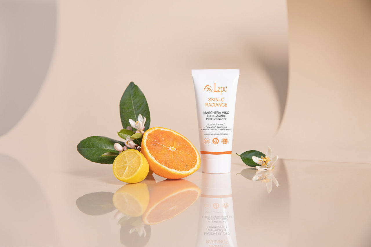 Gesichtsmaske Energiespender mit Vitamin C, Salicylsäure und Bio-Orangenblütenwasser   50ml