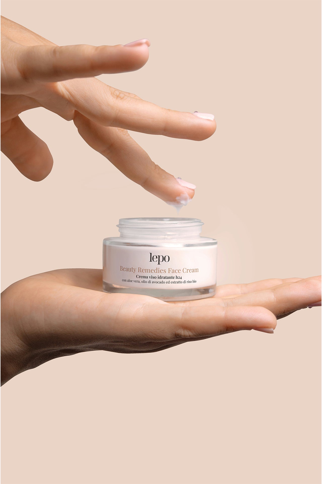BEAUTY REMEDIES-FACE CREAM Feuchtigkeitsspendende Gesichtscreme  mit Aloe Vera, Avocadoöl und Bio-Reisextrakt 50ml